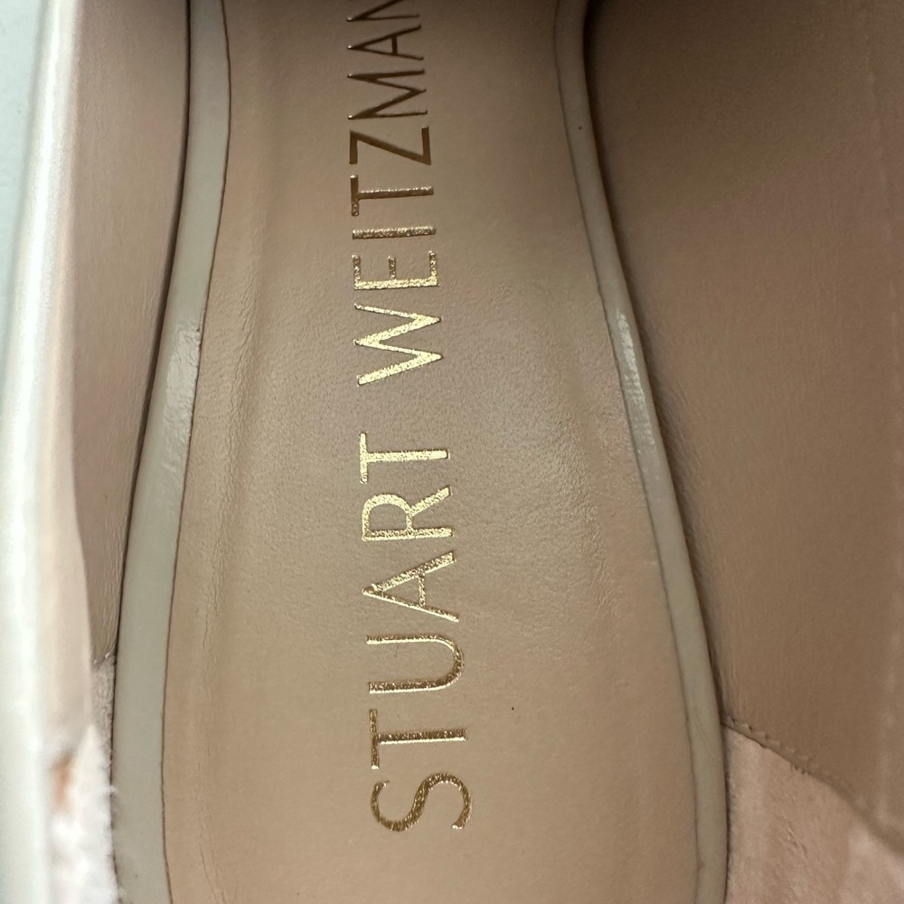Stuart Weitzman Cream Loafers - Picture 3 of 8